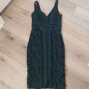 Emerald Green/Black dress